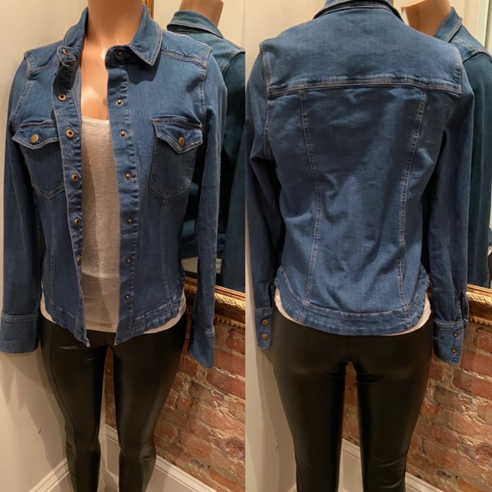 FREE PEOPLE | jean jacket (stretch) | L
